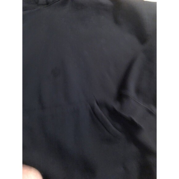 Premium NovaMen Solid Black Hoodie Large Super Soft Heavy Pullover - Picture 2 of 9